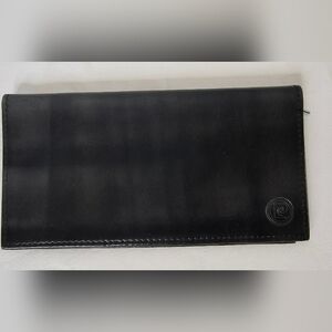 Vintage Pierre Cardin Wallet  Black Leather Slim